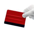 Red Plastic Felt Edge Squeegee Decal Applicator Tool